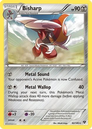 'Pokemon - 'Bisharp 082  - Reverse Holofoil XY Base Set - Rare