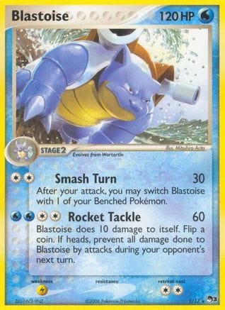 'Pokemon - 'Blastoise 001  - Holofoil POP Series 3 - Rare