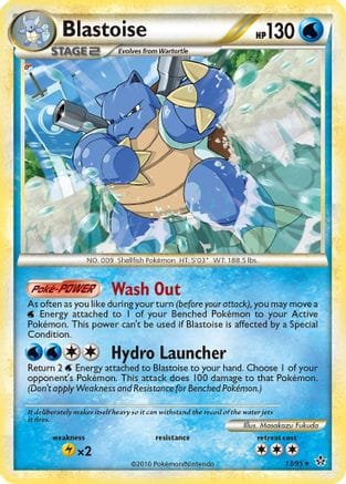 'Pokemon - 'Blastoise 013  Unleashed - Rare