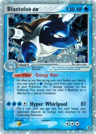 'Pokemon - 'Blastoise ex 104  - Holofoil FireRed & LeafGreen - Ultra Rare