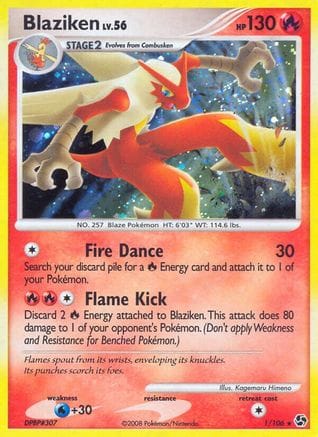 'Pokemon - 'Blaziken 001  - Holofoil Great Encounters - Holo Rare