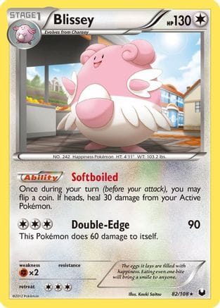 'Pokemon - 'Blissey 082  - Holofoil Dark Explorers - Holo Rare
