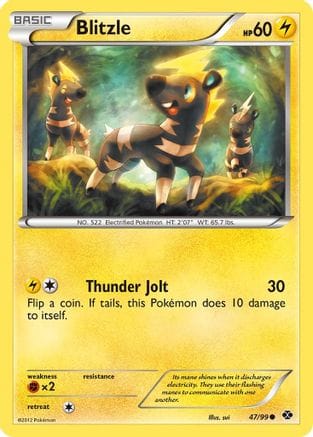 'Pokemon - 'Blitzle 047  Next Destinies - Common