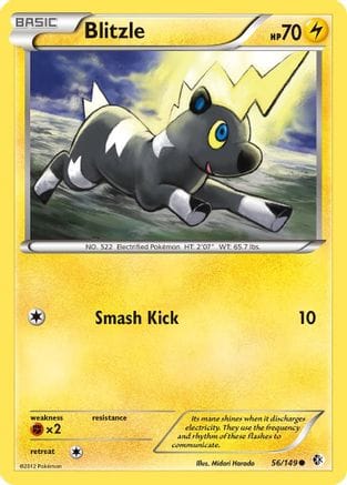 'Pokemon - 'Blitzle 056  Boundaries Crossed - Common