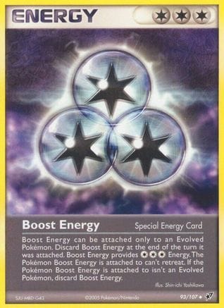'Pokemon - 'Boost Energy 093  - Reverse Holofoil Deoxys - Uncommon