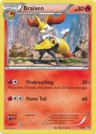 'Pokemon - 'Braixen 009  Kalos Starter Set - Common
