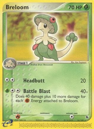 'Pokemon - 'Breloom 016/109  Ruby and Sapphire - Rare