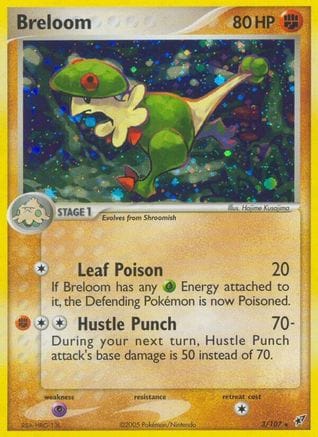 'Pokemon - 'Breloom 003/107  Deoxys - Holo Rare