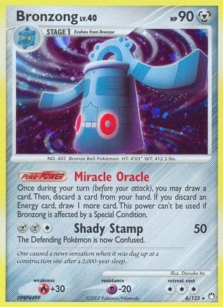 'Pokemon - 'Bronzong 006/123  - Reverse Holofoil Mysterious Treasures - Holo Rare