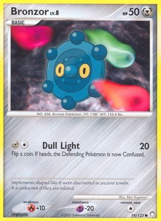 'Pokemon - 'Bronzor 074/123  Mysterious Treasures - Common