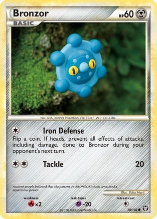 'Pokemon - 'Bronzor 058/102  Triumphant - Common