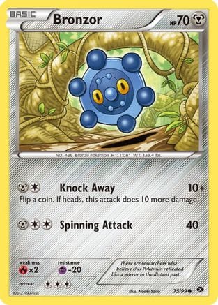 'Pokemon - 'Bronzor 075  Next Destinies - Common