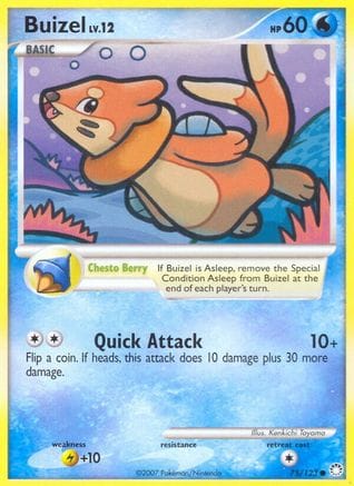 'Pokemon - 'Buizel 075  Mysterious Treasures - Common