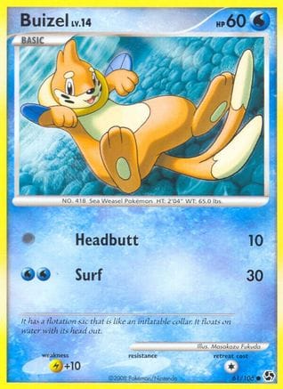 'Pokemon - 'Buizel 061  Great Encounters - Common