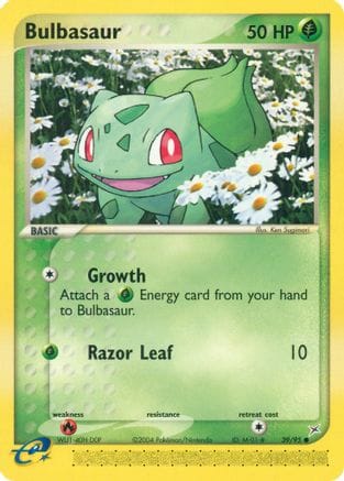 'Pokemon - 'Bulbasaur 039/95  - Reverse Holofoil Team Magma vs Team Aqua - Common