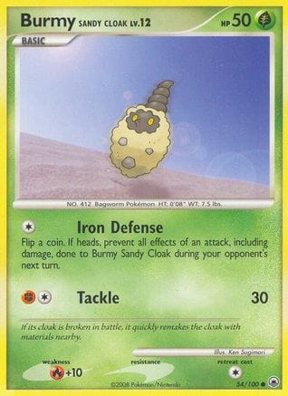 'Pokemon - 'Burmy Sandy Cloak 054  Majestic Dawn - Common
