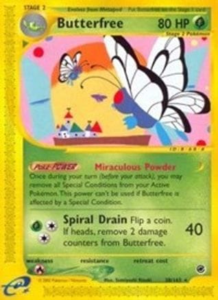 'Pokemon - 'Butterfree (38) 038  - Reverse Holofoil Expedition - Rare