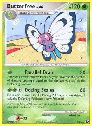 'Pokemon - 'Butterfree 014  Great Encounters - Rare