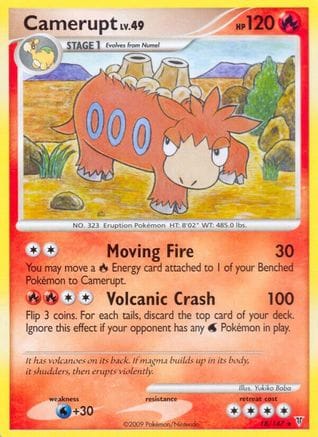 'Pokemon - 'Camerupt 018  - Reverse Holofoil Supreme Victors - Rare