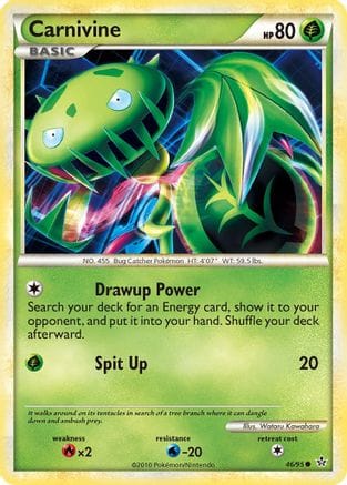 'Pokemon - 'Carnivine 046  - Reverse Holofoil Unleashed - Common