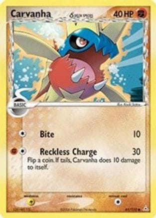 'Pokemon - 'Carvanha (Delta Species) 061/110  Holon Phantoms - Common
