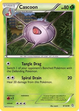 'Pokemon - 'Cascoon 009  - Reverse Holofoil Dragons Exalted - Uncommon