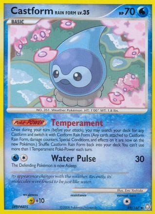 'Pokemon - 'Castform Rain Form 049  Legends Awakened - Uncommon