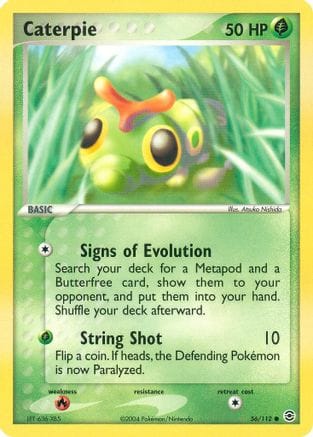 'Pokemon - 'Caterpie 056/112  FireRed & LeafGreen - Common