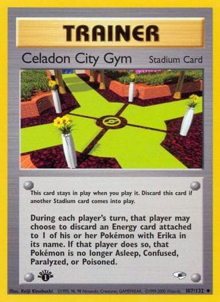 'Pokemon - 'Celadon City Gym 107/132  - Unlimited Gym Heroes - Uncommon