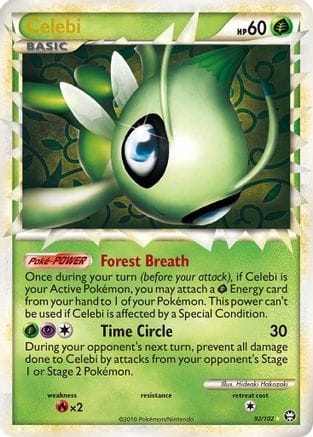 'Pokemon - 'Celebi (Prime) 092/102  - Holofoil Triumphant - Ultra Rare