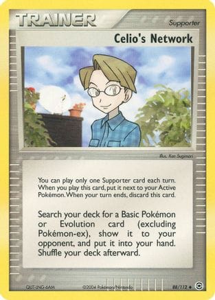 'Pokemon - 'Celio's Network 088/112  - Reverse Holofoil FireRed & LeafGreen - Uncommon