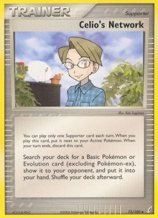 'Pokemon - 'Celio's Network 073/100  - Reverse Holofoil Crystal Guardians - Uncommon