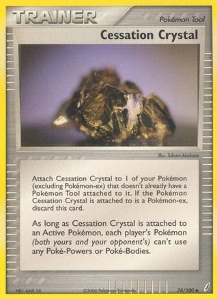 'Pokemon - 'Cessation Crystal 074/100  - Reverse Holofoil Crystal Guardians - Uncommon