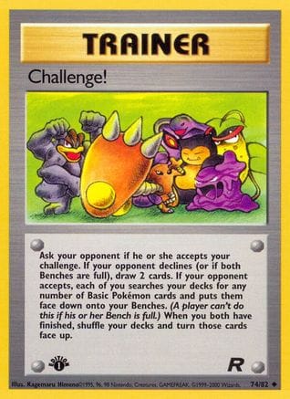 'Pokemon - 'Challenge! 074/82  - 1st Edition Team Rocket - Uncommon