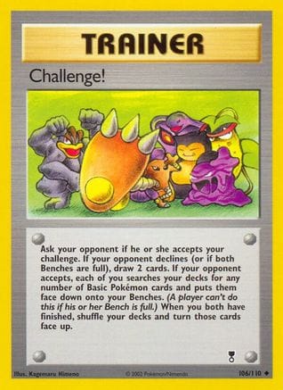 'Pokemon - 'Challenge! 106/110  - Reverse Holofoil Legendary Collection - Uncommon