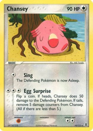 'Pokemon - 'Chansey 019  FireRed & LeafGreen - Rare