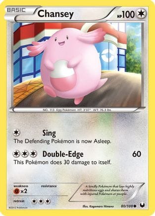 'Pokemon - 'Chansey (80) 080  - Reverse Holofoil Dark Explorers - Common