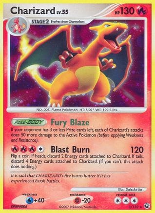'Pokemon - 'Charizard 003/132  - Holofoil Secret Wonders - Holo Rare