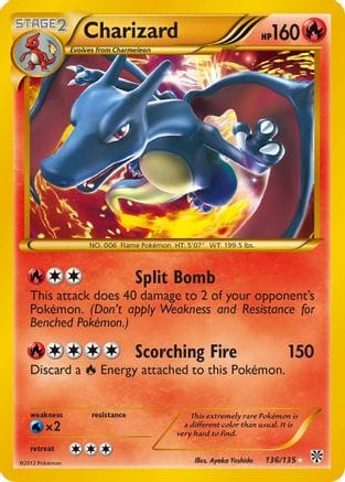 'Pokemon - 'Charizard 136  - Holofoil Plasma Storm - Secret Rare
