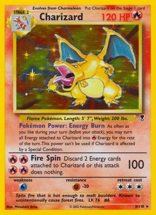 'Pokemon - 'Charizard 003  - Holofoil Legendary Collection - Holo Rare