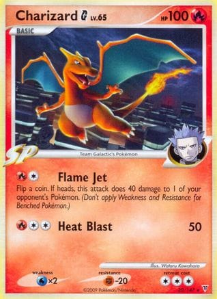 'Pokemon - 'Charizard G 020  - Reverse Holofoil Supreme Victors - Rare