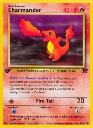 'Pokemon - 'Charmander 050/82  - Unlimited Team Rocket - Common