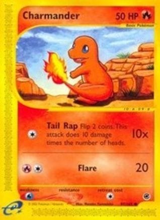 'Pokemon - 'Charmander (97) 097/165  - Reverse Holofoil Expedition - Common