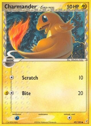 'Pokemon - 'Charmander (Delta Species) 049/100  Crystal Guardians - Common