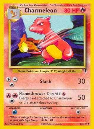 'Pokemon - 'Charmeleon 037/110  Legendary Collection - Uncommon