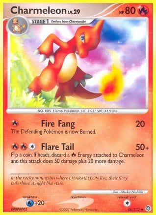'Pokemon - 'Charmeleon 046/132  Secret Wonders - Uncommon