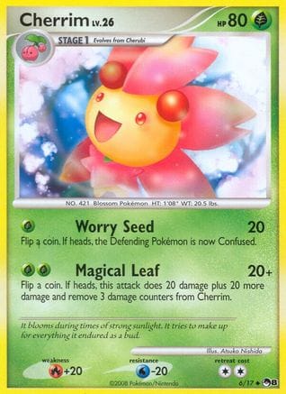 'Pokemon - 'Cherrim 006  - Reverse Holofoil POP Series 8 - Uncommon