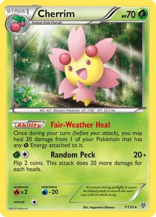 'Pokemon - 'Cherrim 007  Plasma Storm - Rare