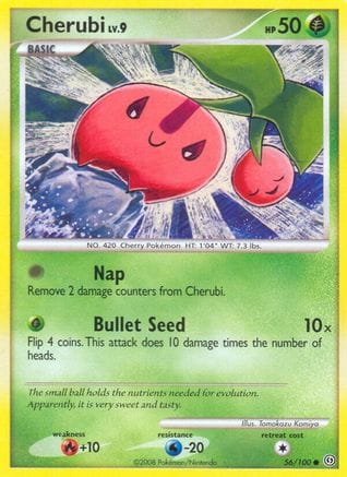 'Pokemon - 'Cherubi 056/100  Stormfront - Common