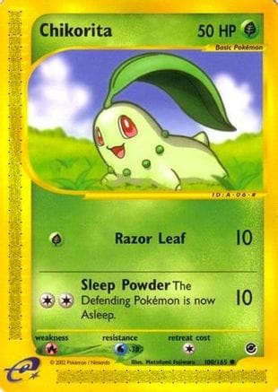 'Pokemon - 'Chikorita (100) 100  Expedition - Common